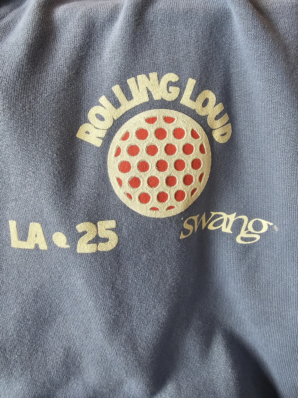 Rare Swang x Rolling Loud Invitational Golf Long Sleeve Polo Sweatshirt Blue M